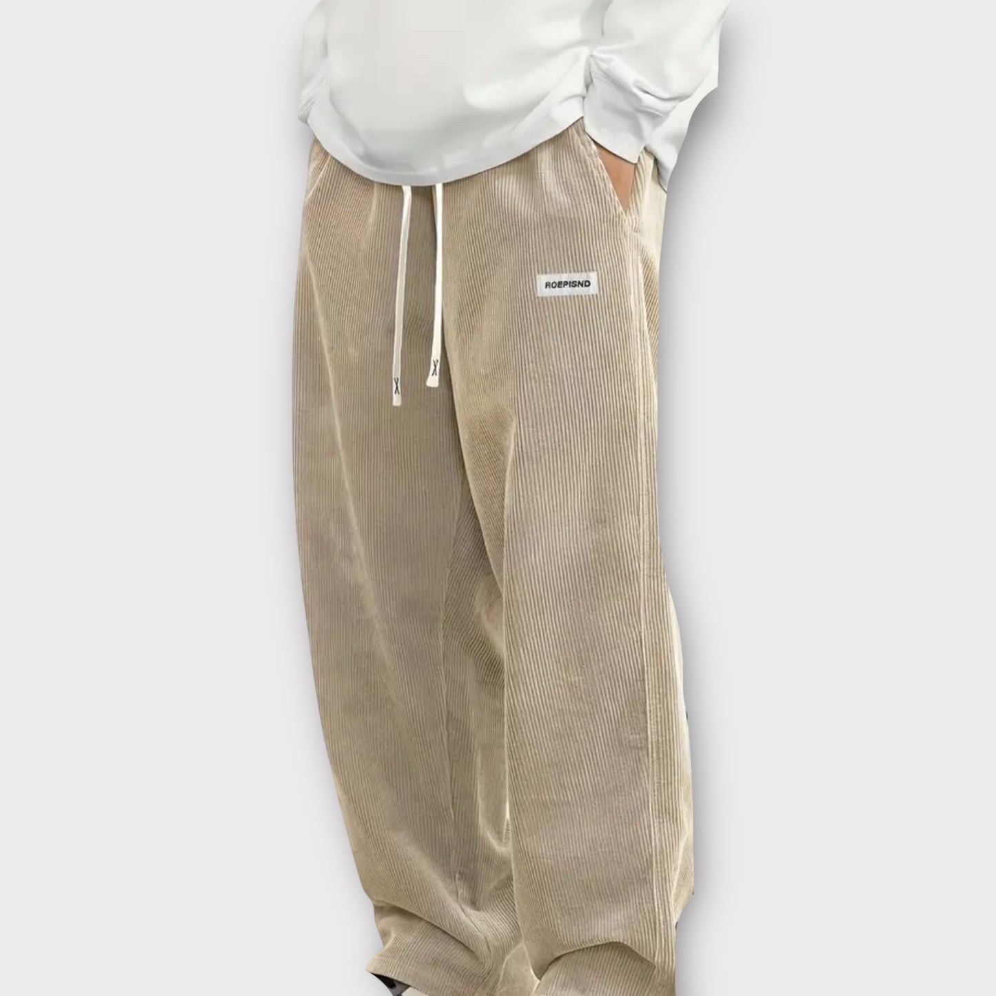 Pantalon velours large