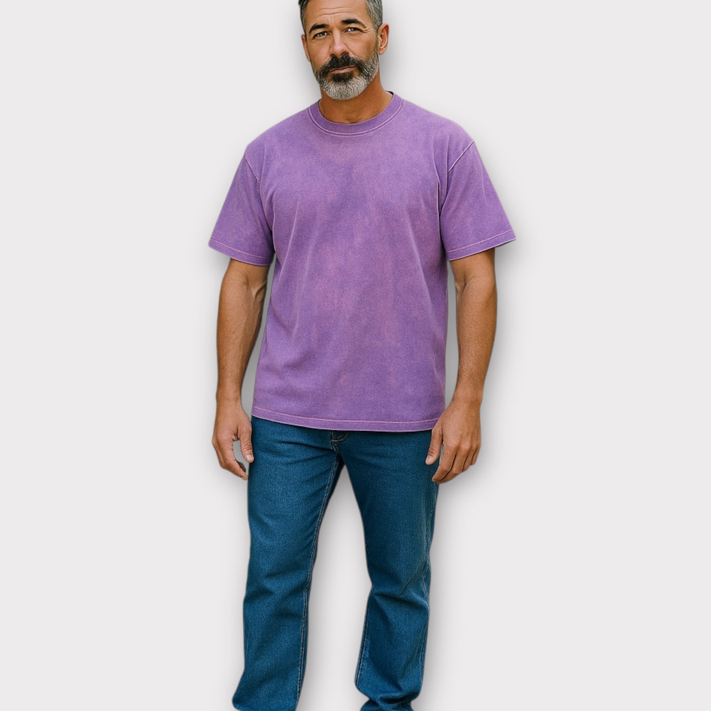 T-shirt large délavé