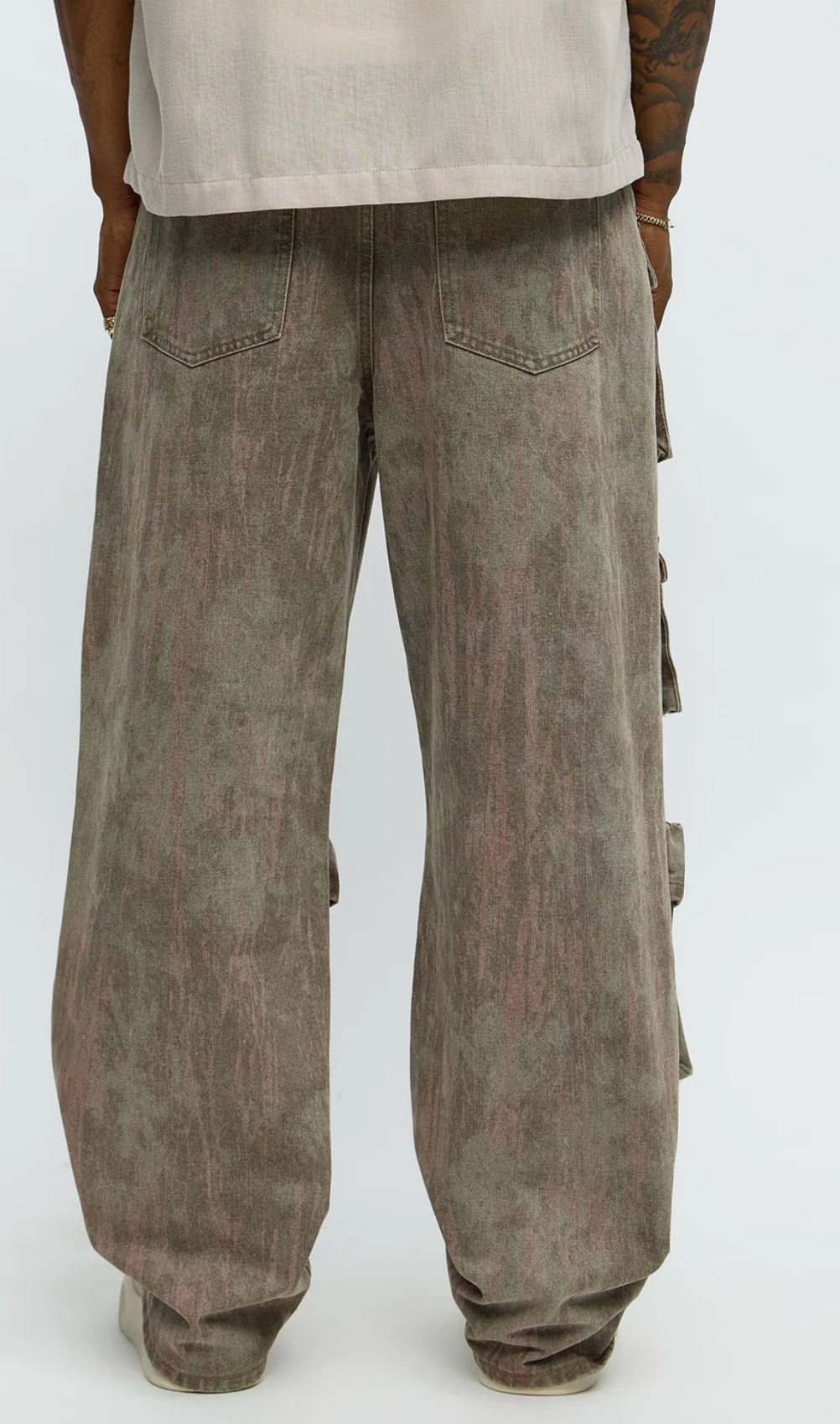 Jean cargo baggy Marron