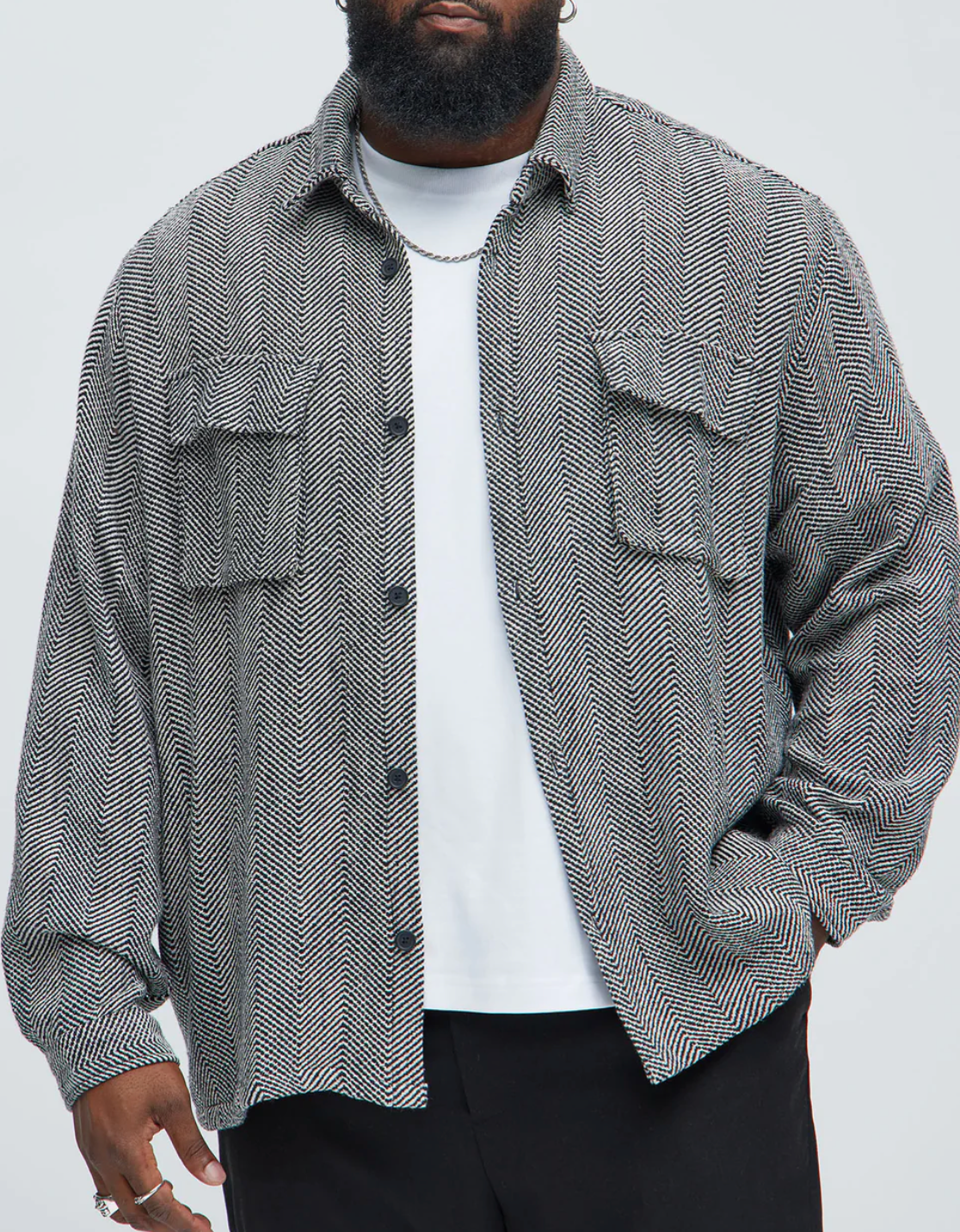 Chemise boutonnée à chevrons Keystone