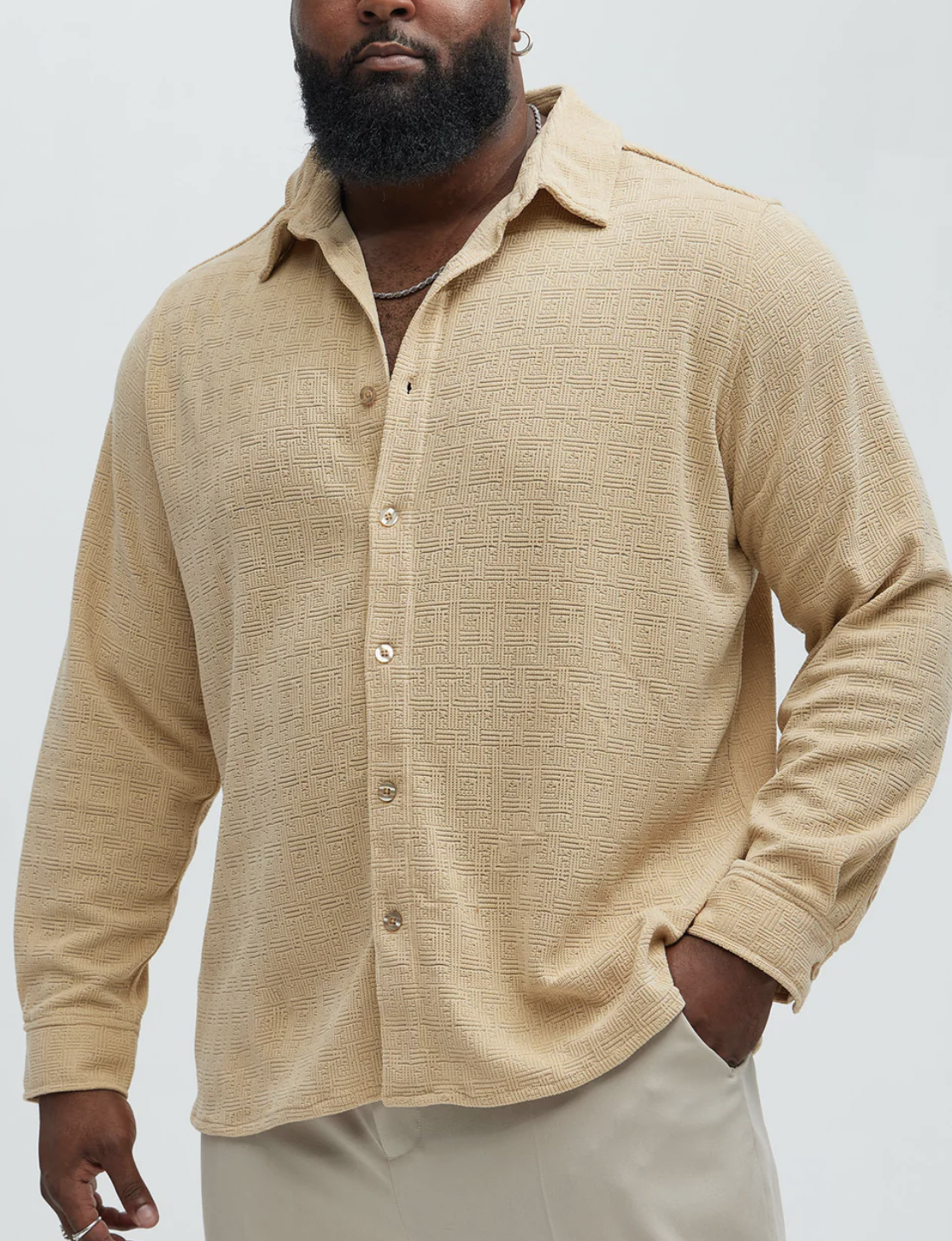 Chemise texturée sans accident