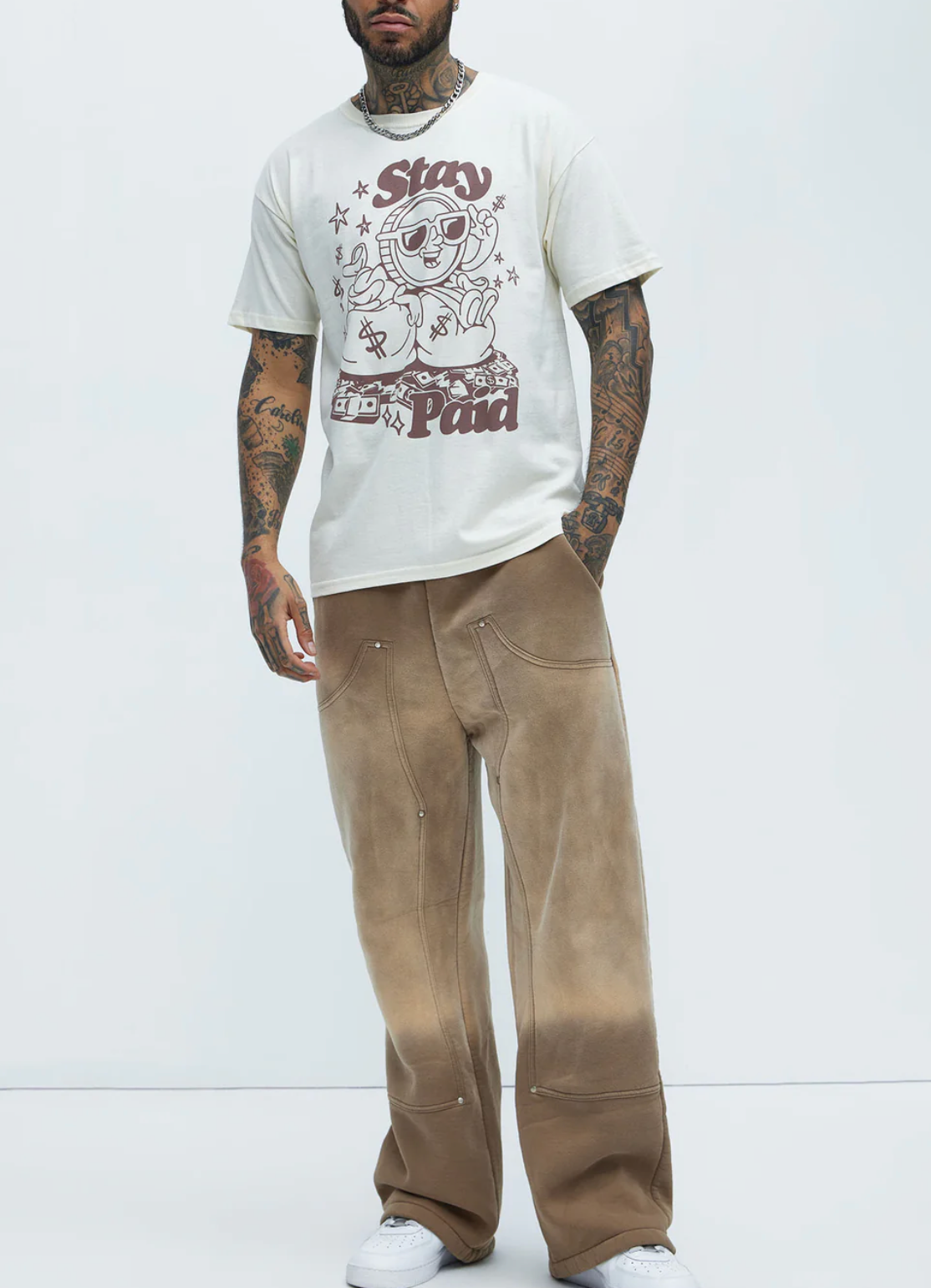 T-shirt à manches courtes « Happily Stay Paid »