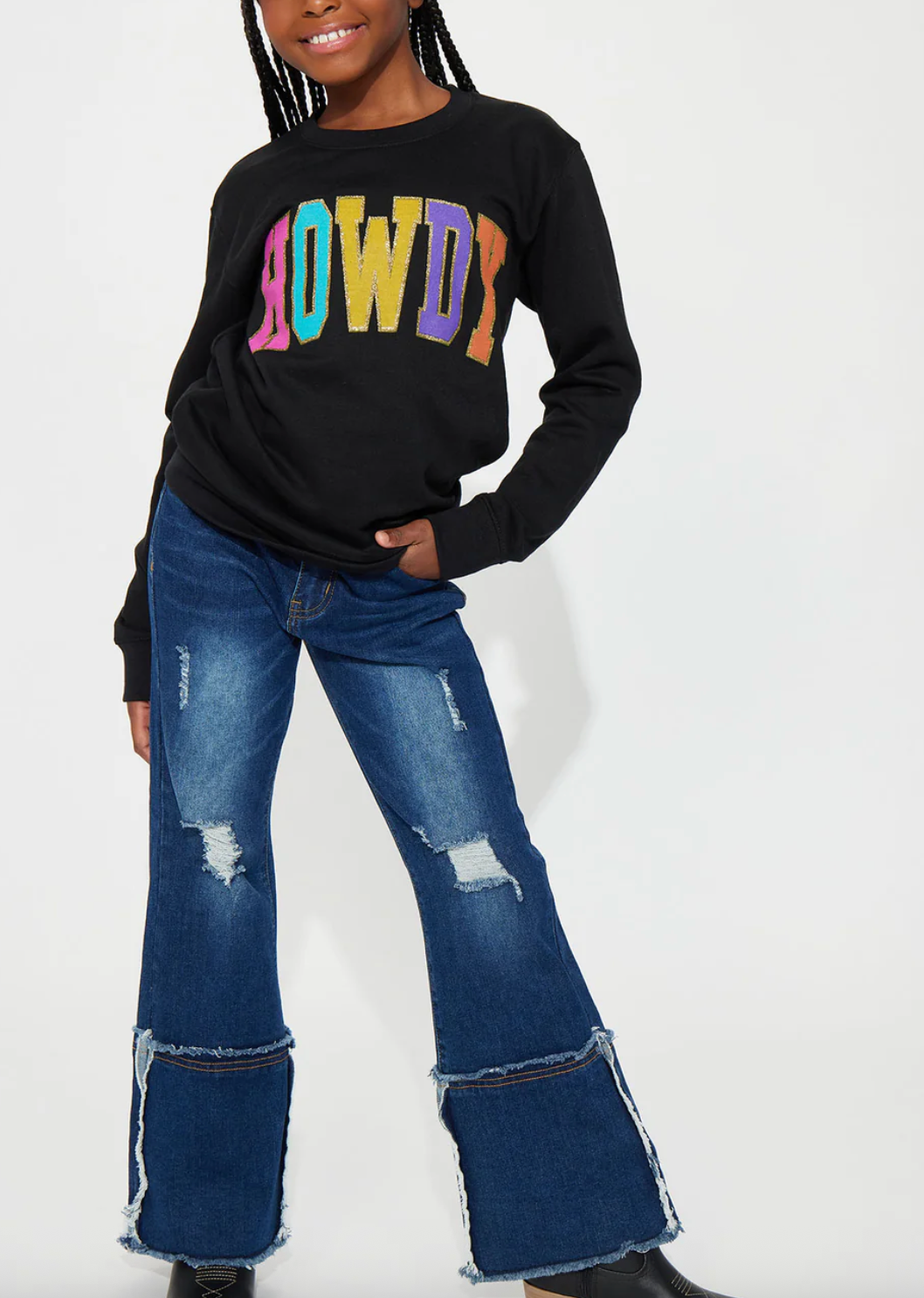 Sweat-shirt ras du cou - fille