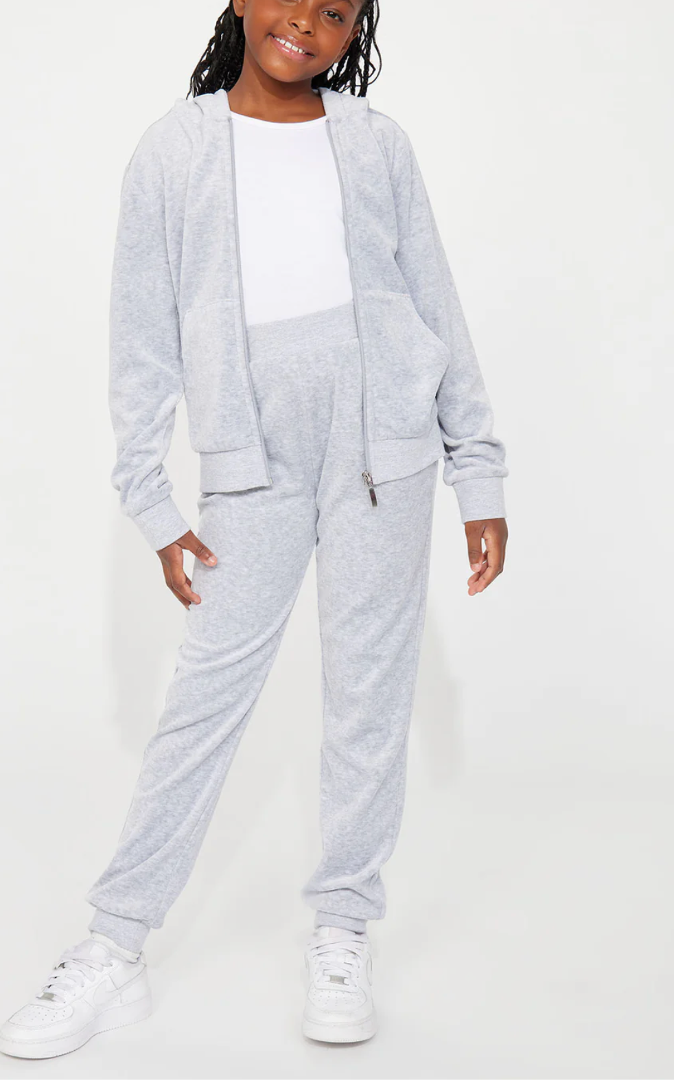 Ensemble Velours Gris