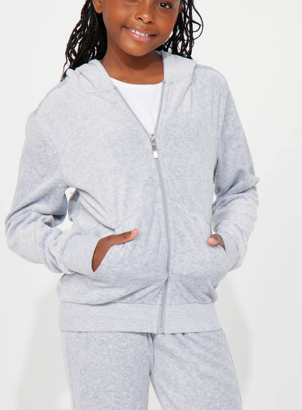 Ensemble Velours Gris