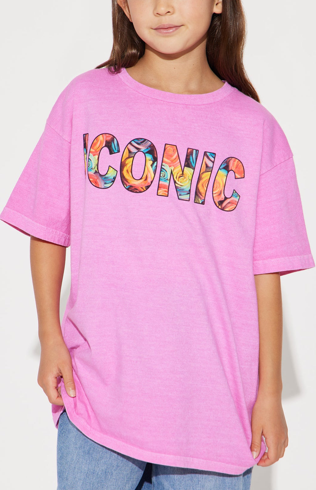 T-shirt large fille