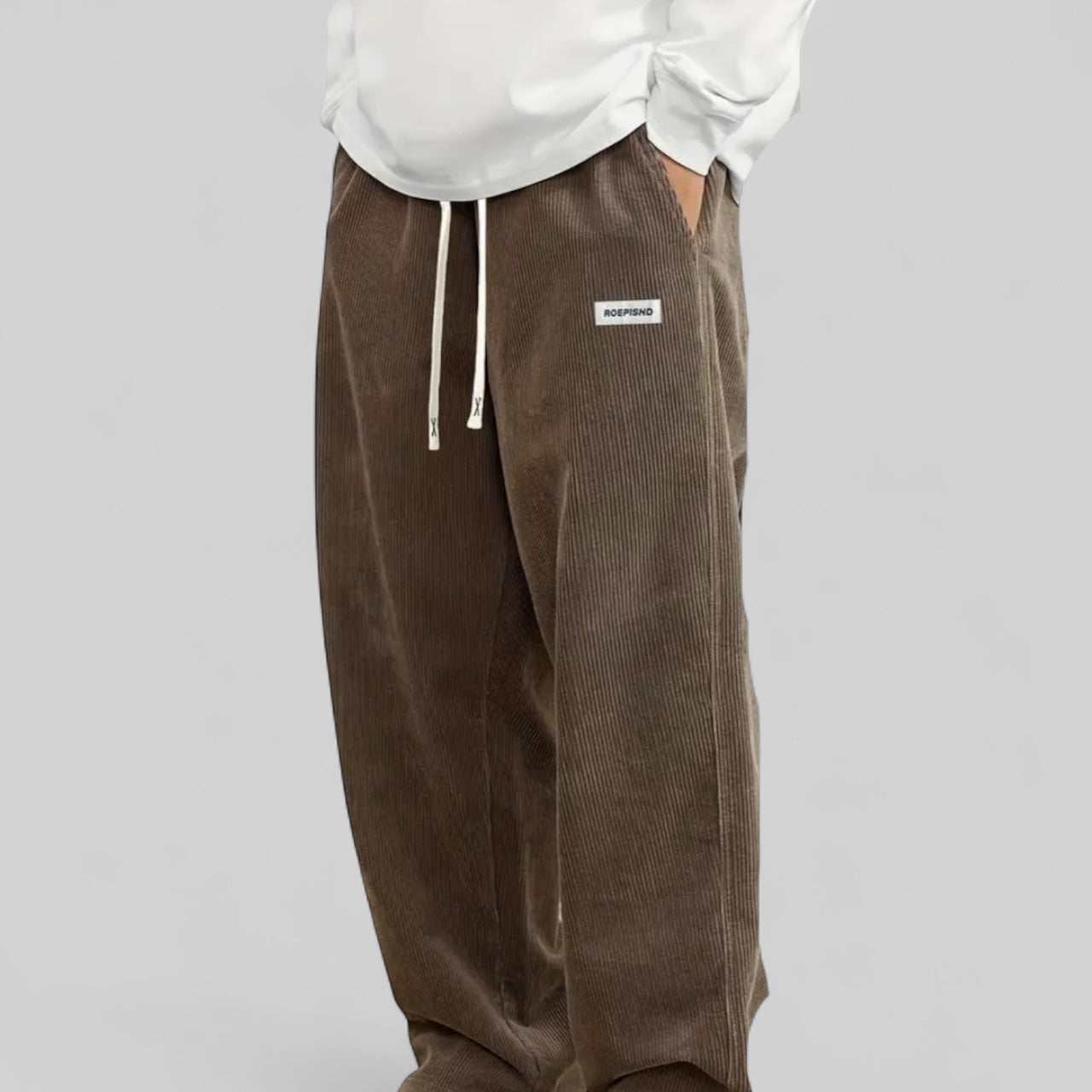 Pantalon velours large