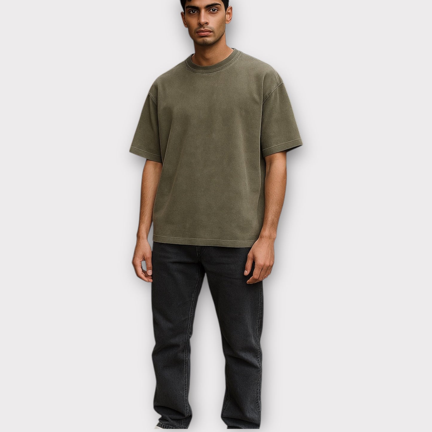 T-shirt large délavé
