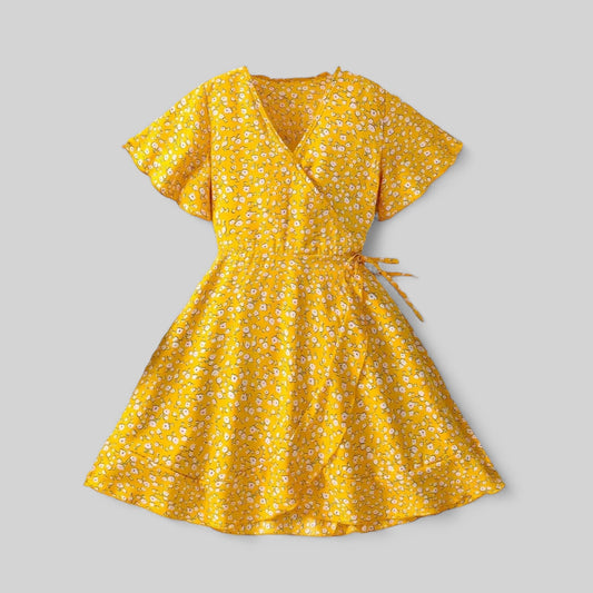Robe à fleurs fille