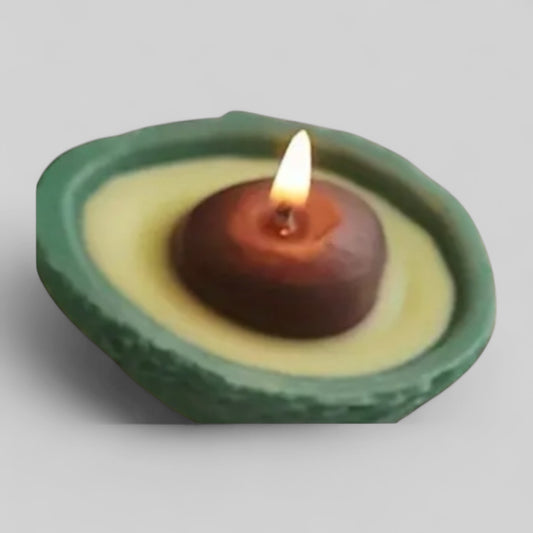 Bougie parfumée en forme d’avocat