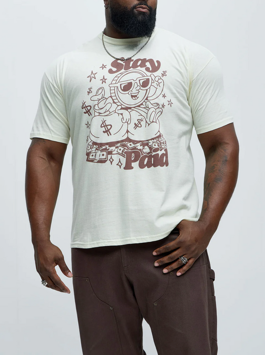 T-shirt à manches courtes « Happily Stay Paid »