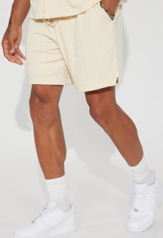 Short en tricot  Crème