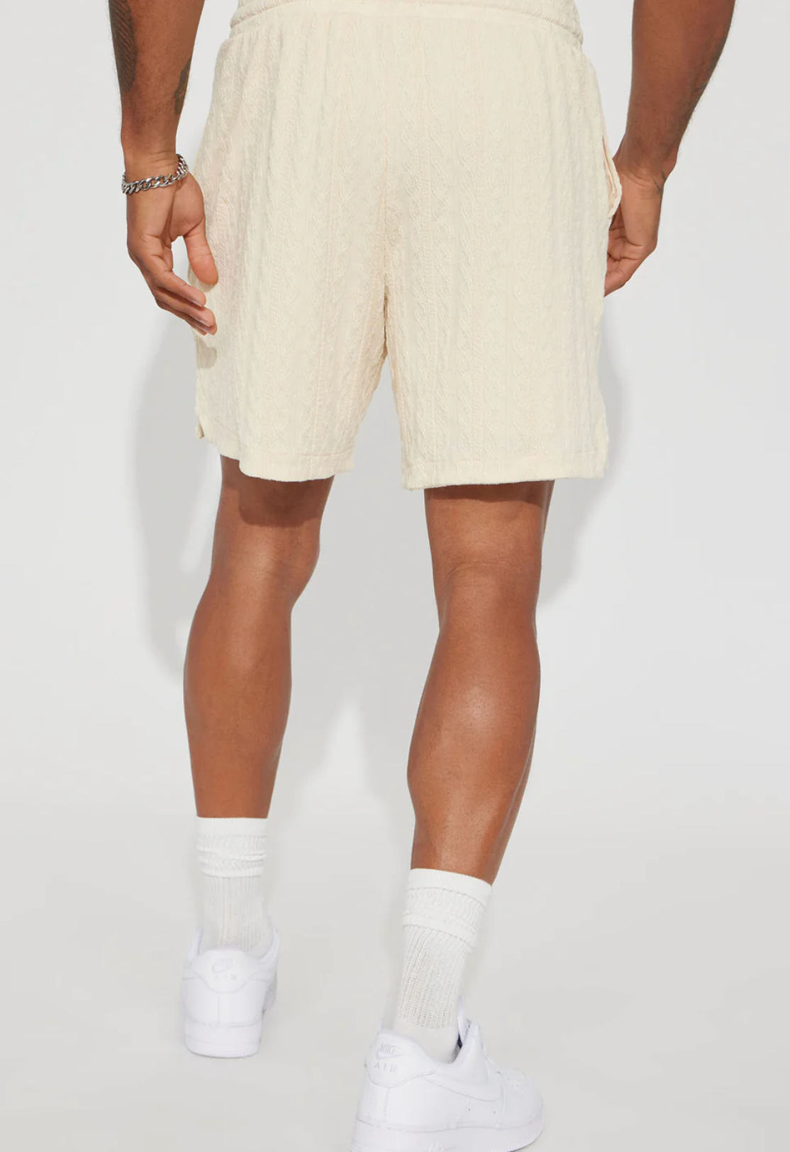Short en tricot  Crème