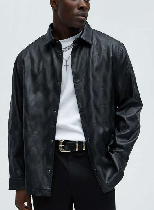 Chemise en similicuir