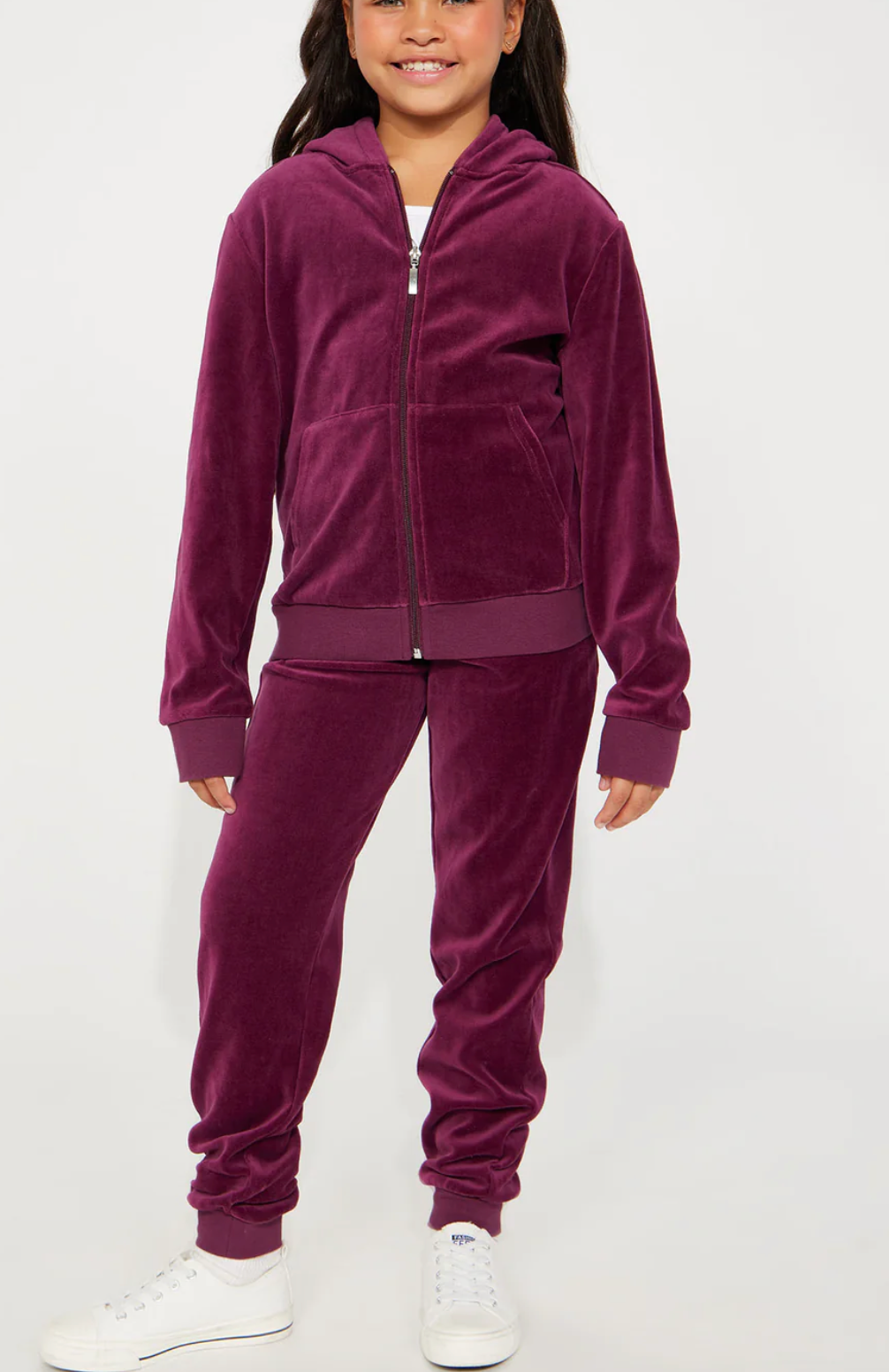 Ensemble en velours  fille