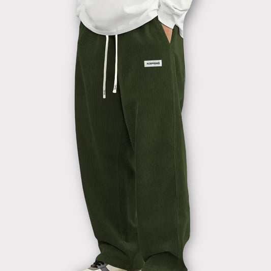 Pantalon velours large