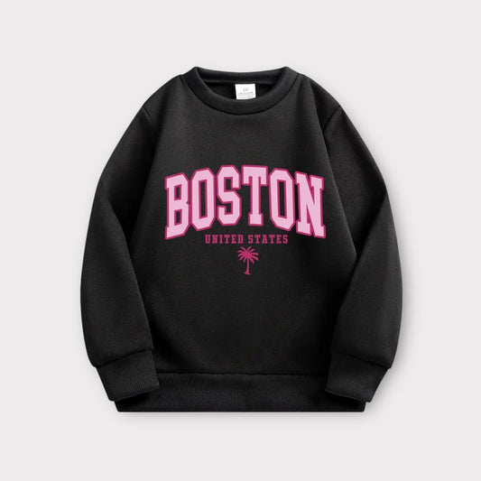 Sweat col rond -fille